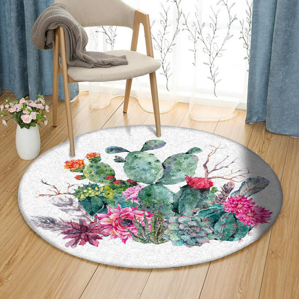 Cactus QN090815 Round Area Rug