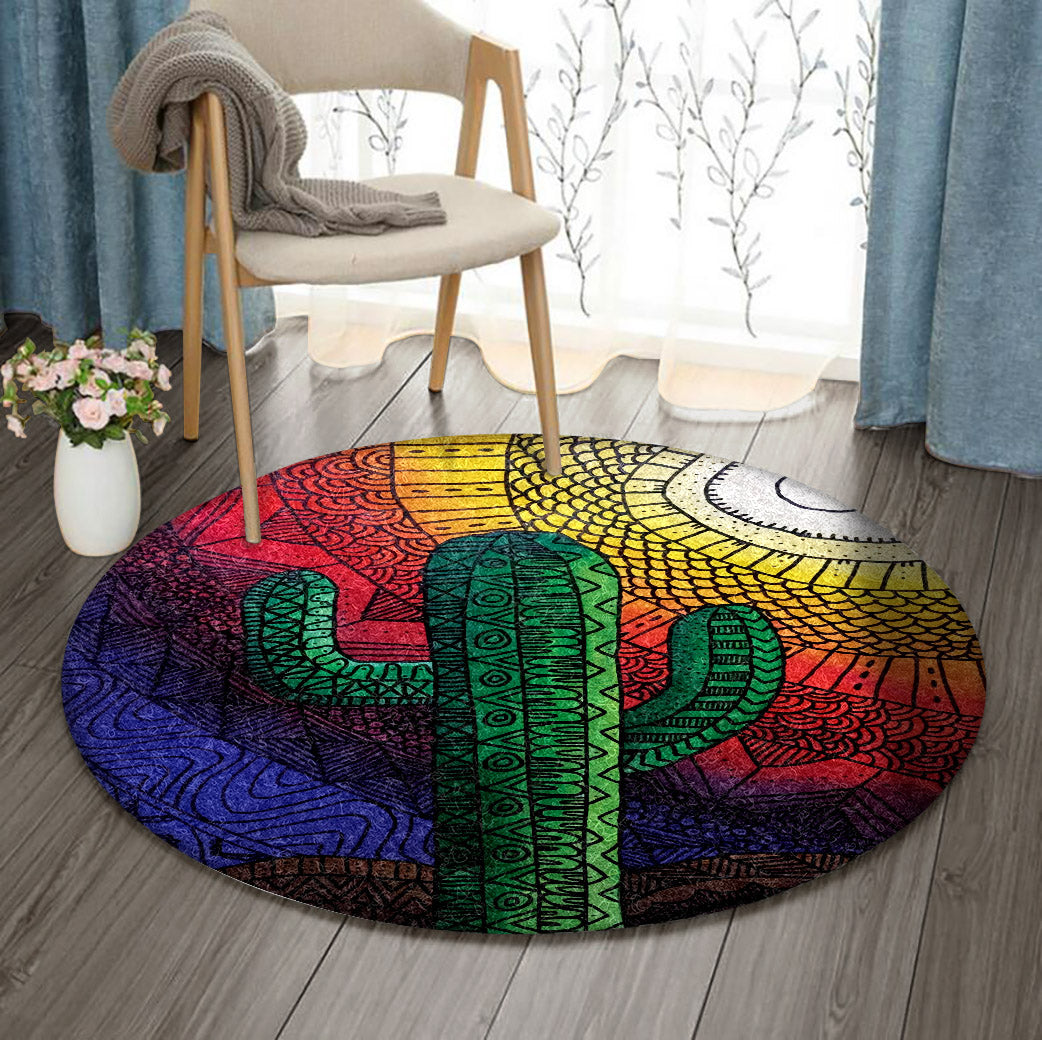 Cactus VD1010029RR Round Area Rug