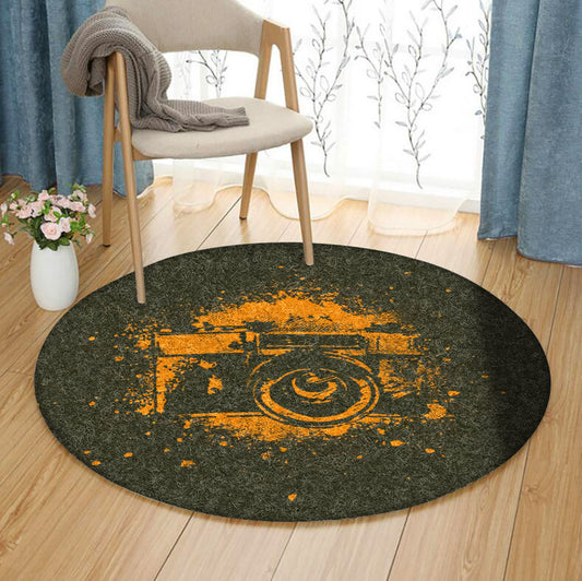 Camera HM090816 Round Area Rug