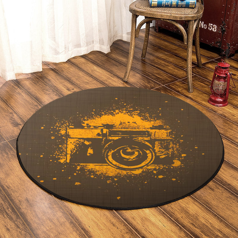 Camera HM090816 Round Area Rug