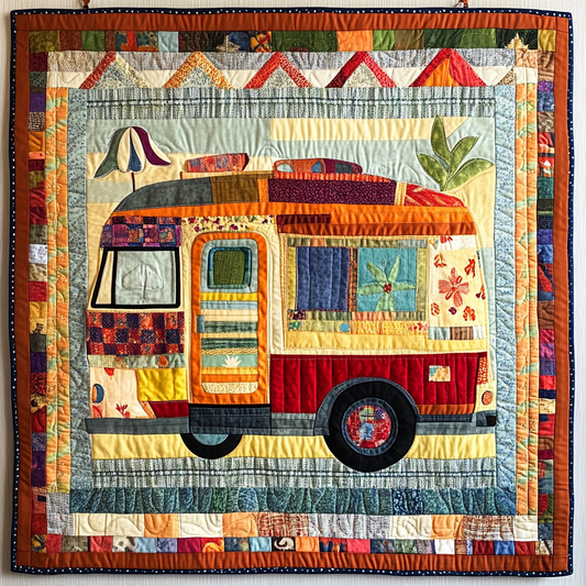 Camping Bus DAI05112443 Quilt Blanket