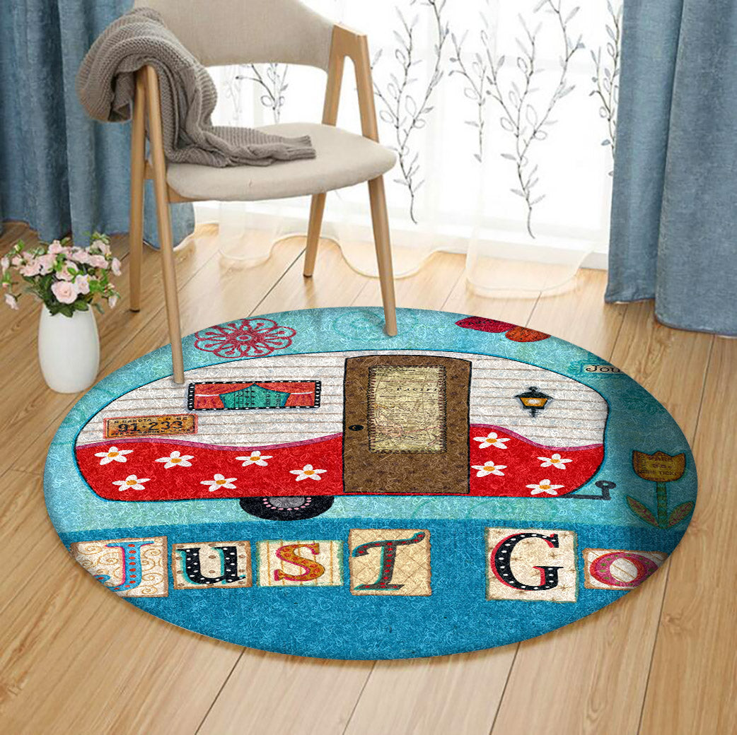 Camping TL080905TM Round Area Rug