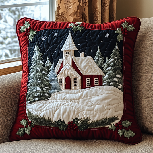 Candlelight Church Quilted Pillow Case NCU0VH714