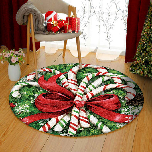 Candy Cane TN0211003TM Round Area Rug