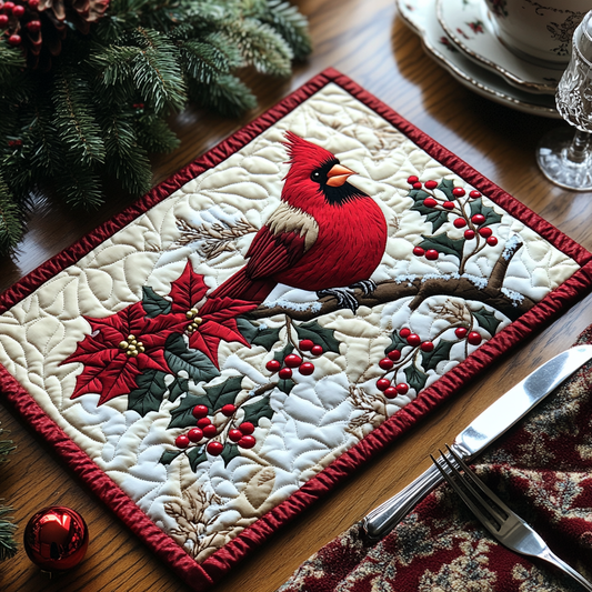 Cardinal Charm Quilted Placemat NCU0DV1538