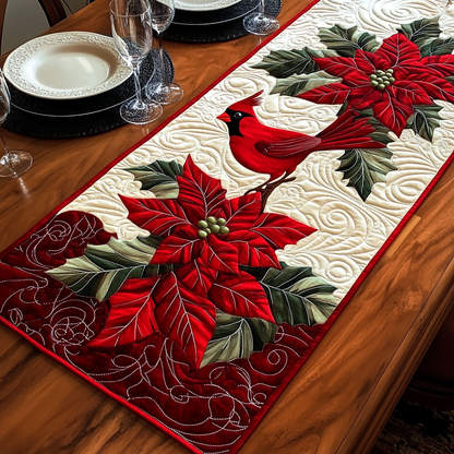 Cardinal Elegance Quilted Table Runner NCU0DV1319