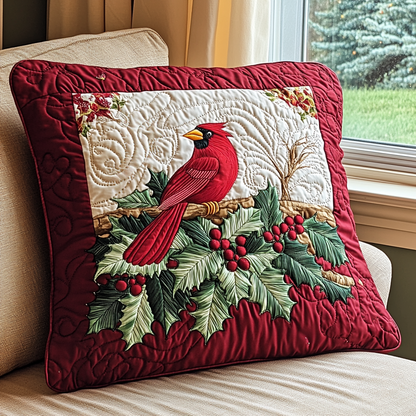 Cardinal Joy Quilted Pillow Case NCU0VH071