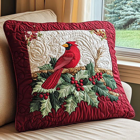 Cardinal Joy Quilted Pillow Case NCU0VH071