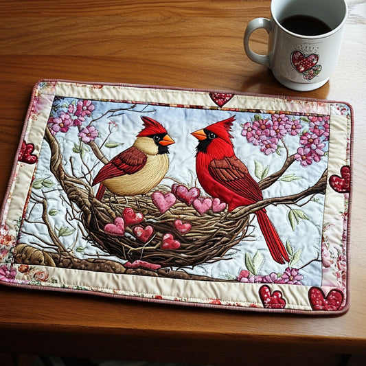 Cardinal Nest Quilted Placemat NCU0NT2969