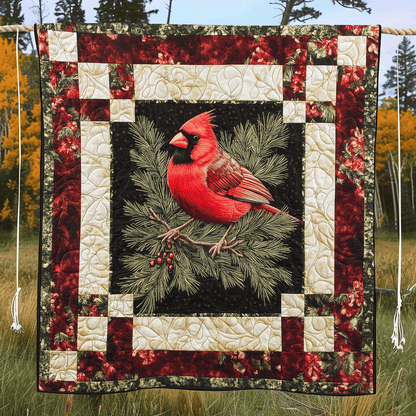 Cardinal Song Quilted Blanket NCU0VH060