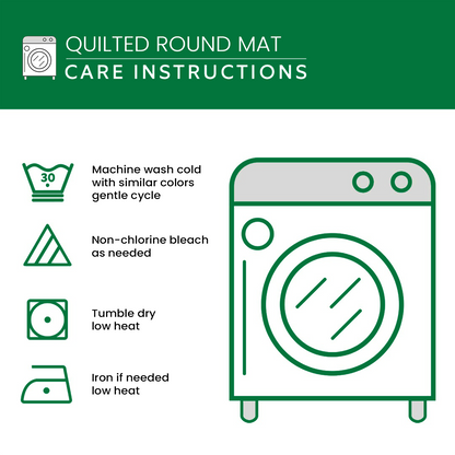 Forest Forage Quilted Round Mat NCU0NT1226