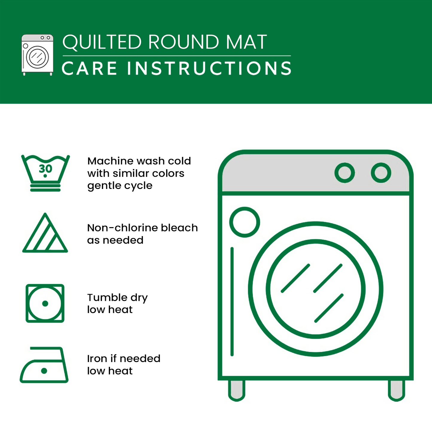 Spectrum Swirl Quilted Round Mat NCU0PT981