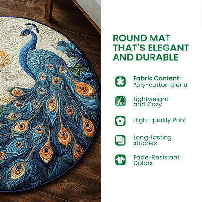 Wild Bear Spirit Quilted Round Mat NCU0DK1097