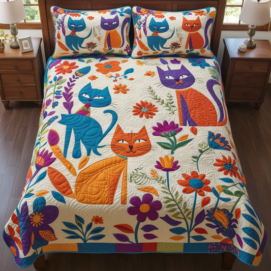 Cat NTA311024133 Quilt Bedding Set