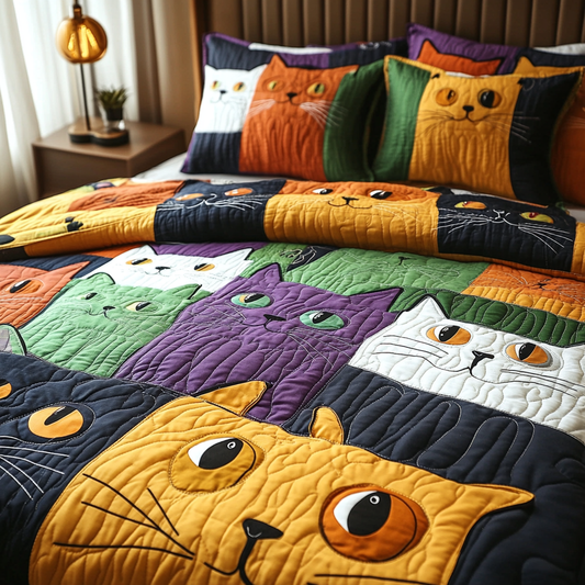 Cat TAI041124311 Quilt Bedding Set