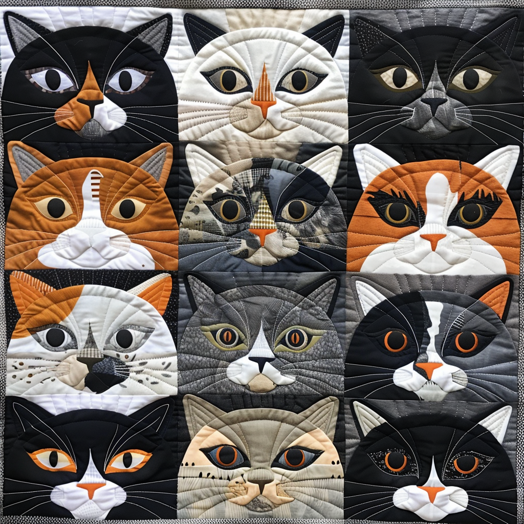 Cat TAI061124296 Quilt Blanket