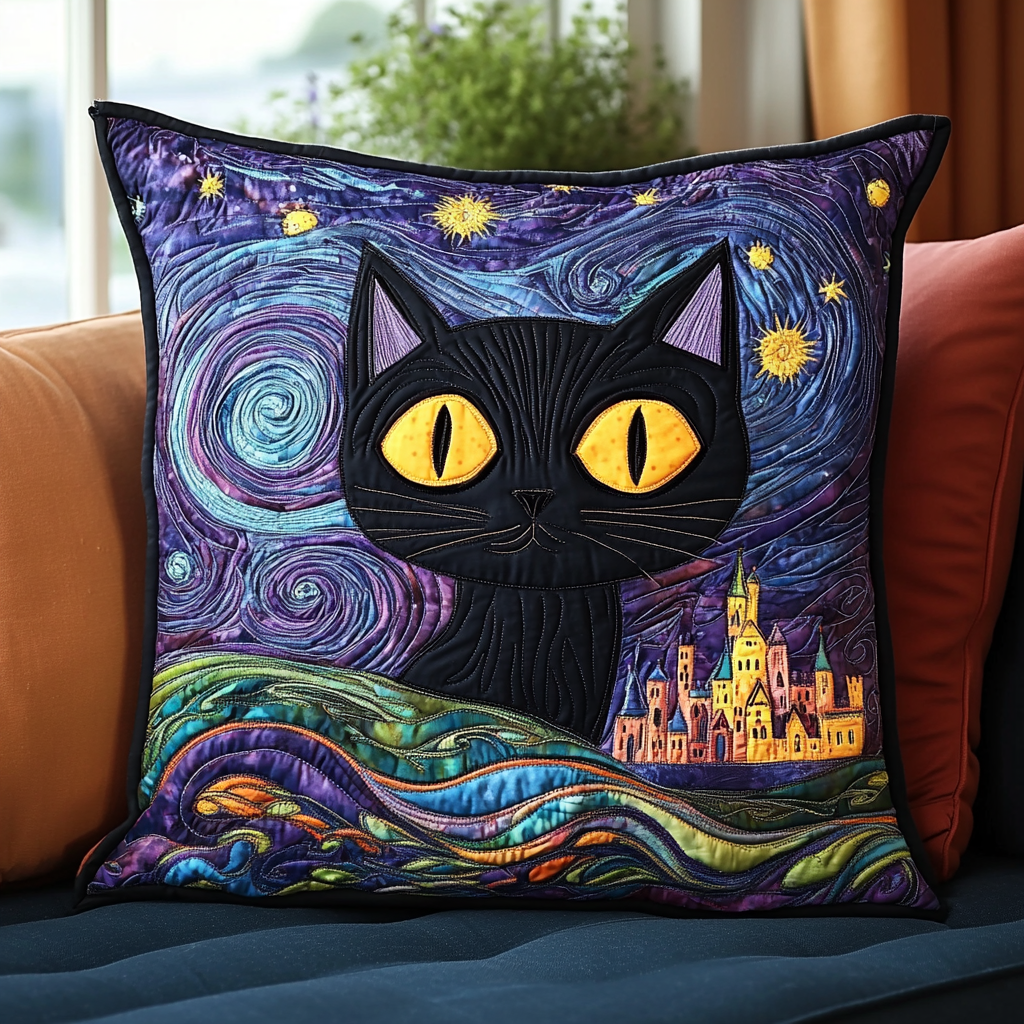 Cat-tales Quilted Pillow Case NCU0DV636