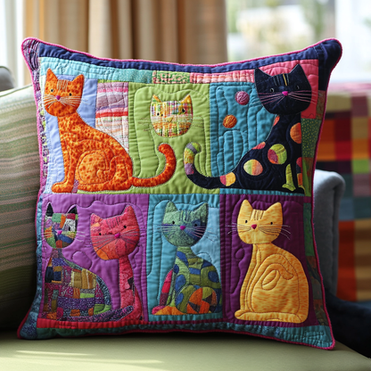 Cat-tastic Charm Quilted Pillow Case NCU0DV637