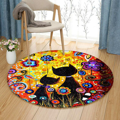 Cat BL160812RR Round Area Rug