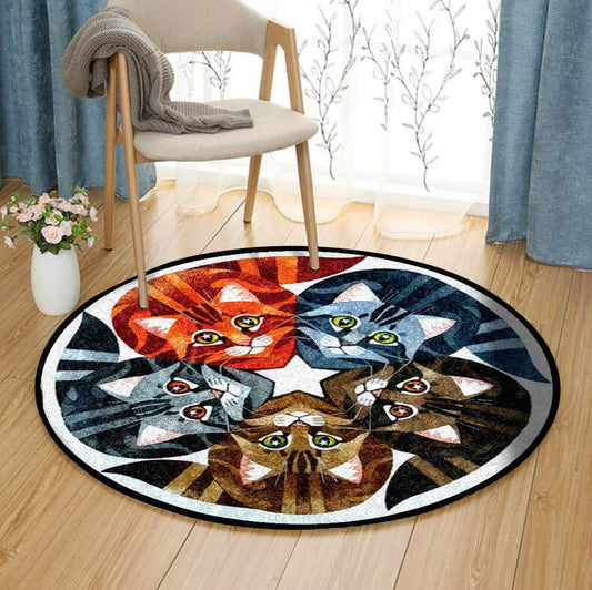 Cat CG1911017TM Round Area Rug