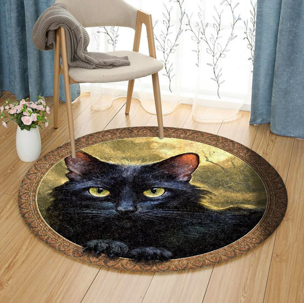 Cat CL070805MDC Round Area Rug