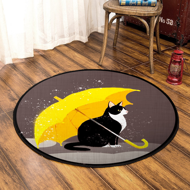 Cat CLA200807 Round Area Rug