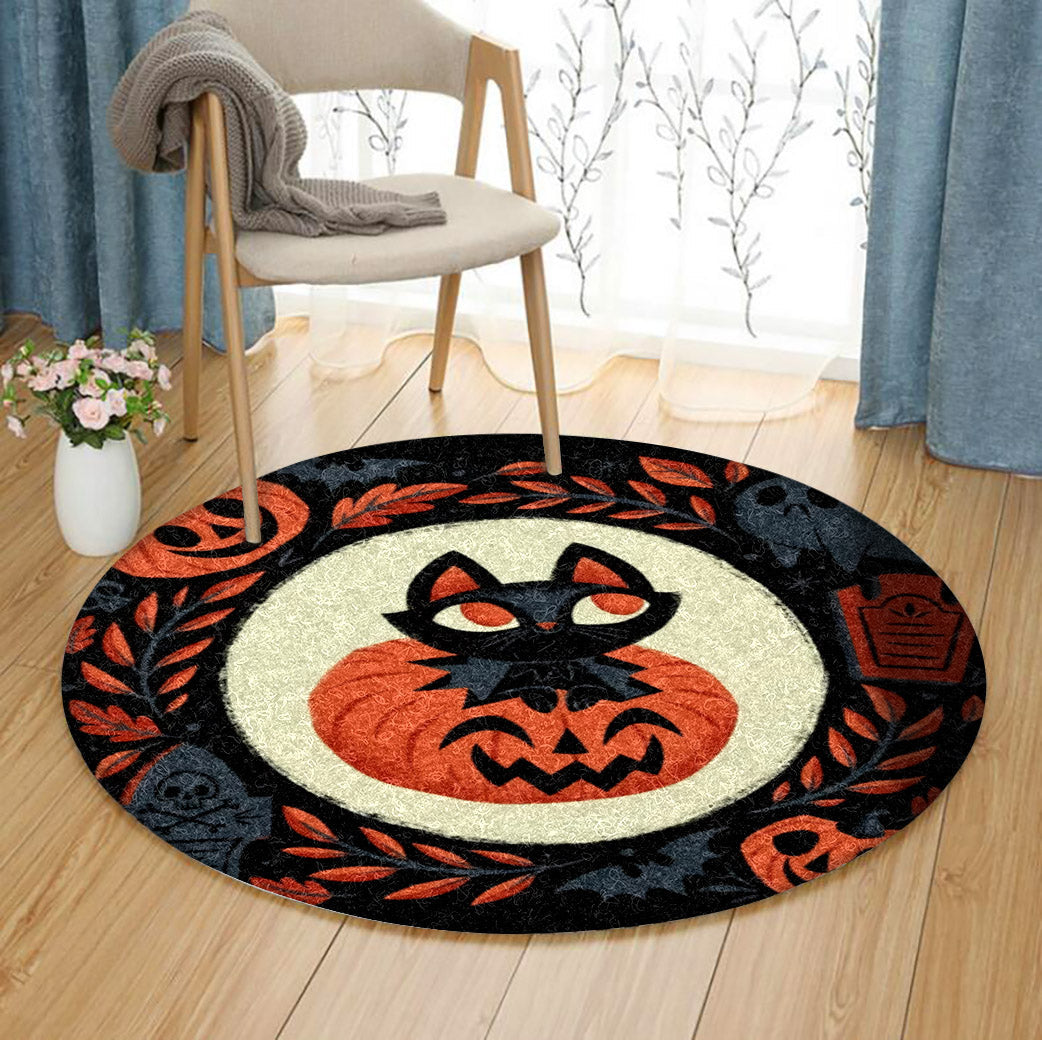 Cat DD160813RR Round Area Rug