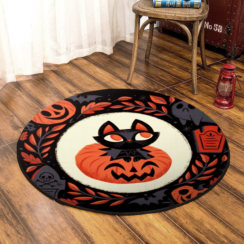 Cat DD160813RR Round Area Rug