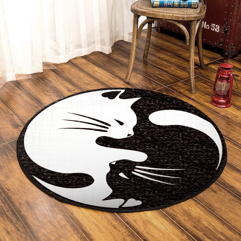 Cat DD200803RR Round Area Rug