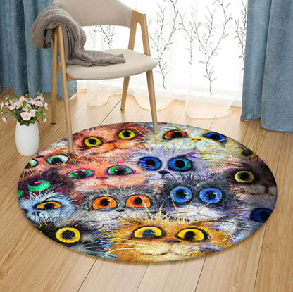 Cat DD260803RR Round Area Rug