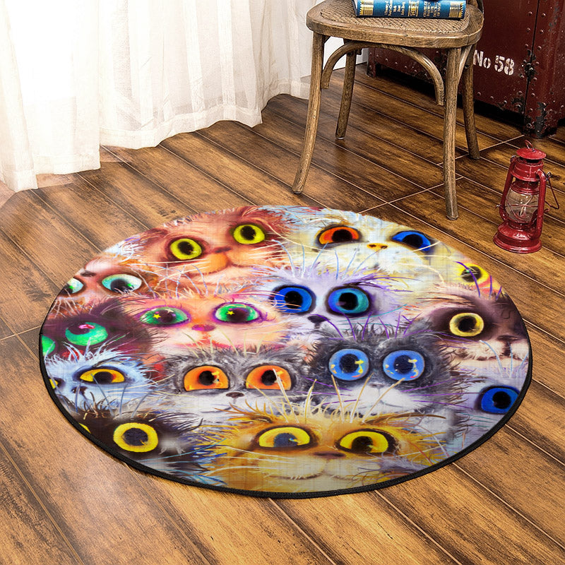 Cat DD260803RR Round Area Rug