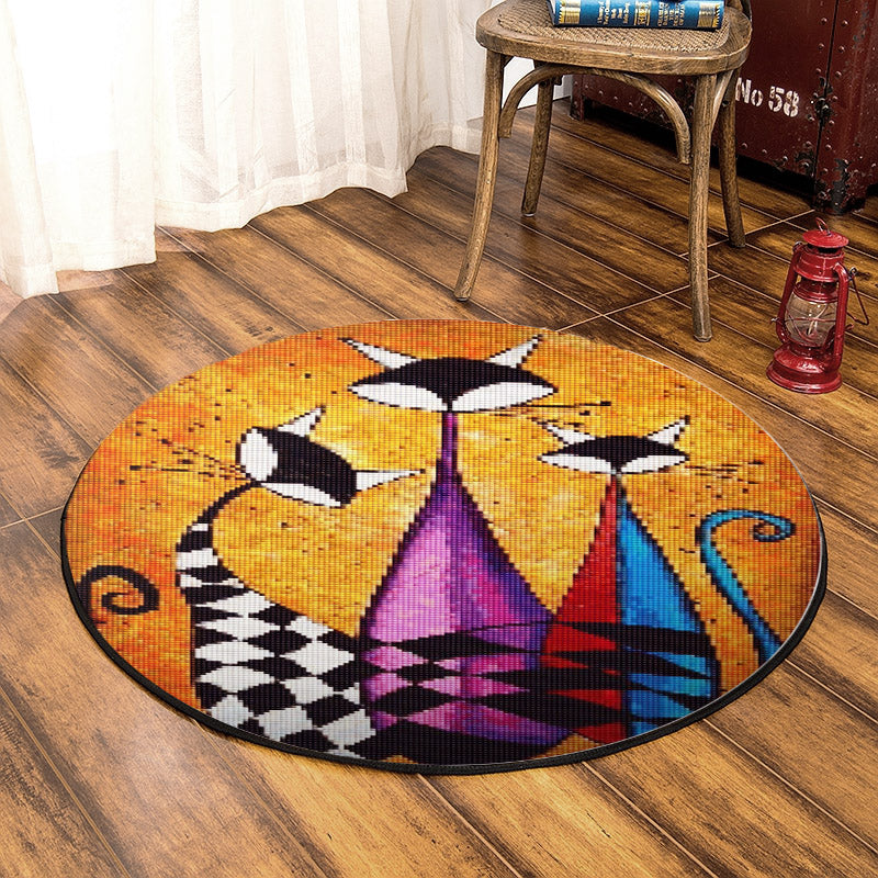 Cat DP190806RR Round Area Rug