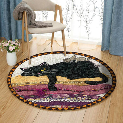 Cat DP280810RR Round Area Rug