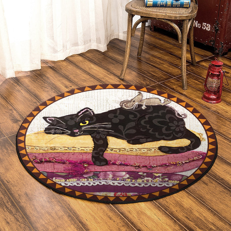 Cat DP280810RR Round Area Rug