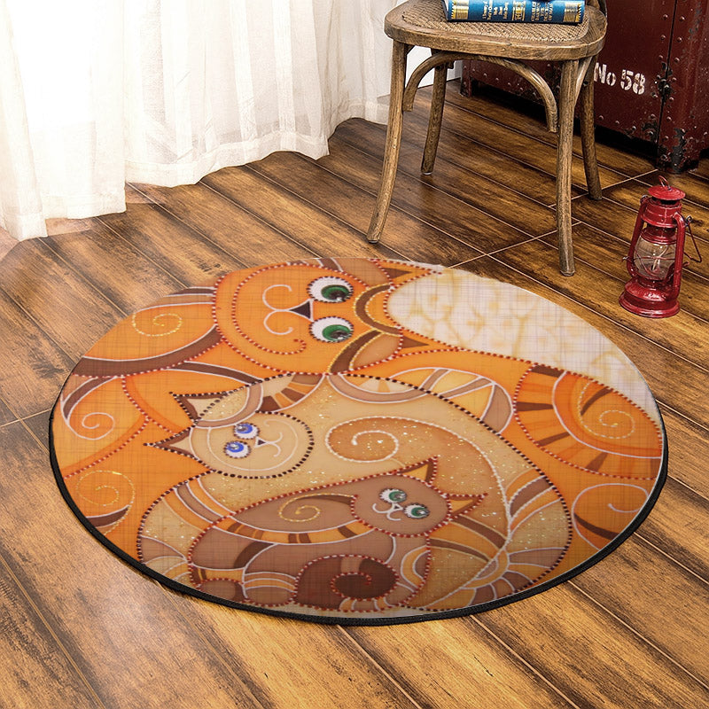 Cat DP280811RR Round Area Rug