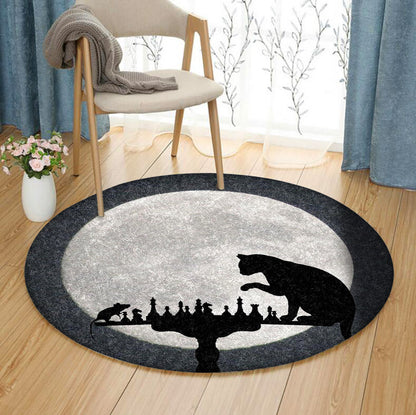 Cat HM130806TM Round Area Rug