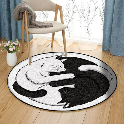 Cat HM150811TM Round Area Rug