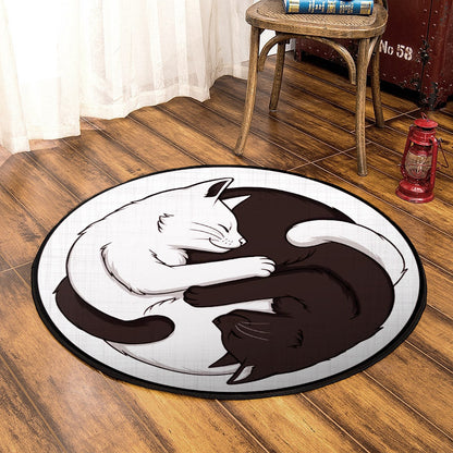 Cat HM150811TM Round Area Rug