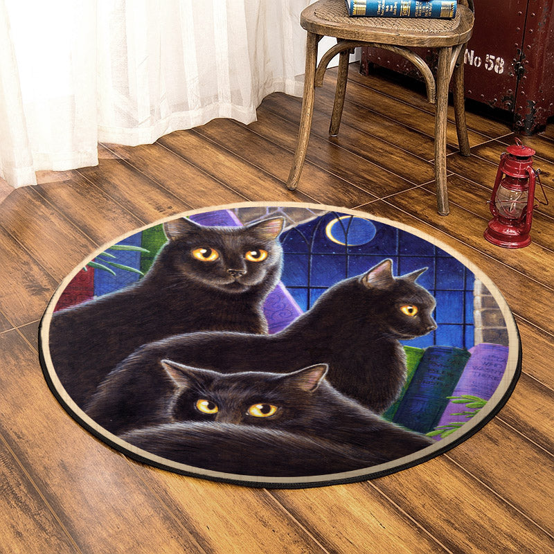 Cat HM290804TM Round Area Rug