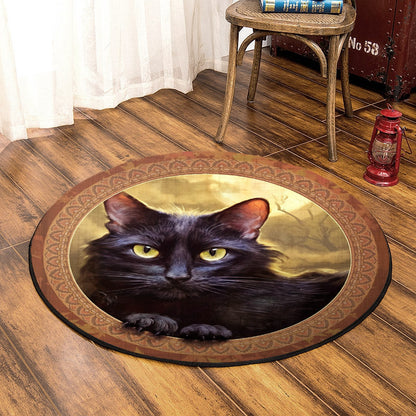 Cat HT040902TM Round Area Rug