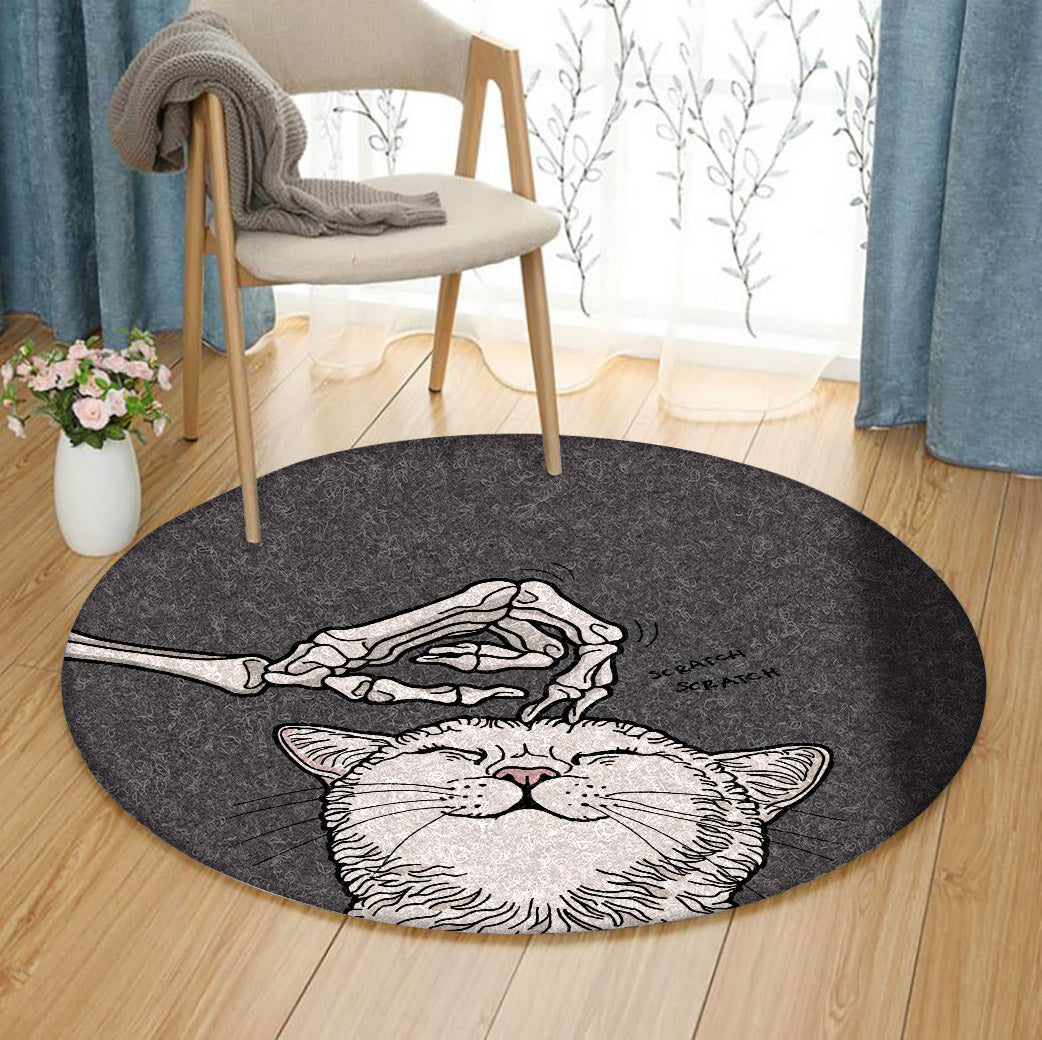 Cat HT140805TM Round Area Rug