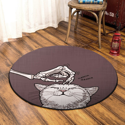 Cat HT140805TM Round Area Rug