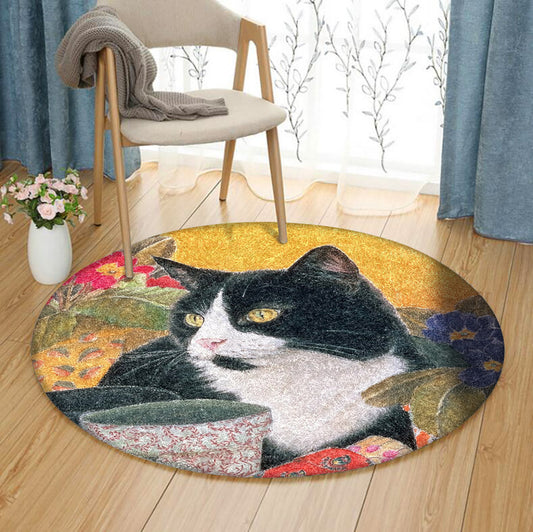 Cat HT1710015TM Round Area Rug