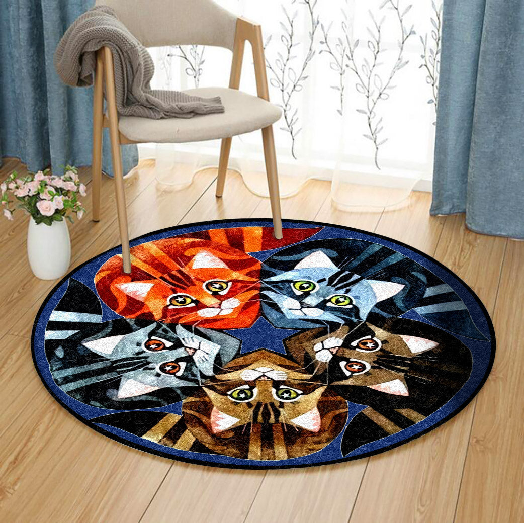 Cat ML280813RR Round Area Rug