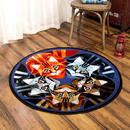 Cat ML280813RR Round Area Rug