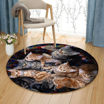 Cat NN310718T Round Area Rug