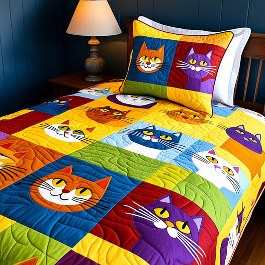 Cat TAI121024041 Quilt Bedding Set