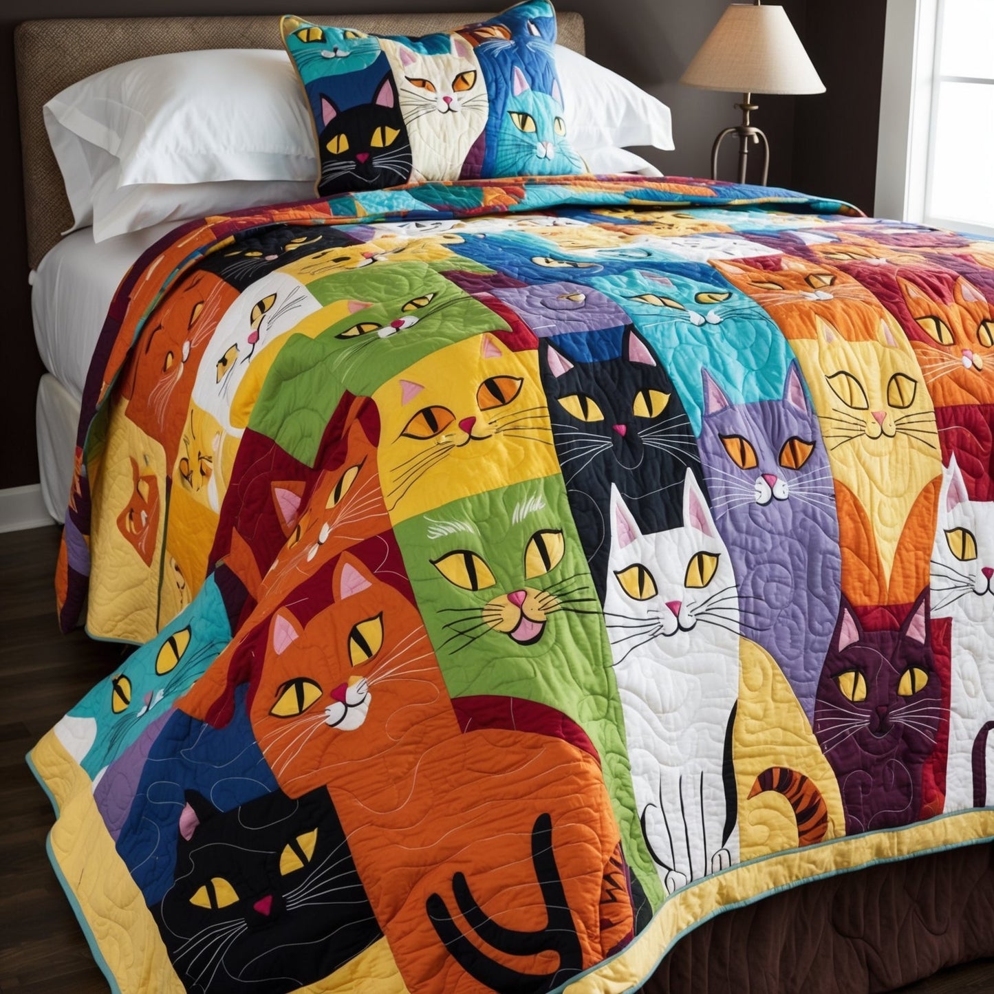 Cat TAI121024128 Quilt Blanket