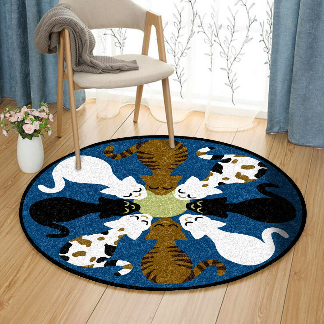 Cat TL240803TM Round Area Rug