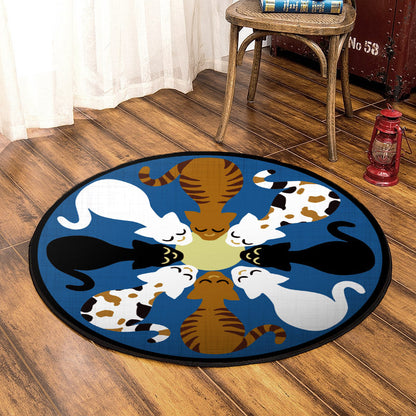 Cat TL240803TM Round Area Rug